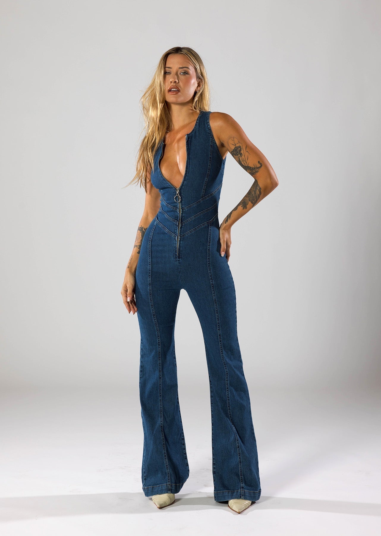 Nyressa - Hartvormige Achterrits Jumpsuit
